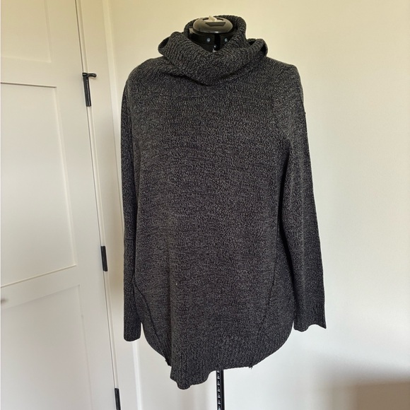 Karen Scott Dark Gray Cowl Neck Sweater - Picture 1 of 4